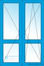 Дверь балконная штульповая Эконом